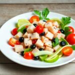 Almuerzo: Ensalada de atún con aceitunas y tomate