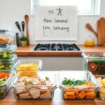 Idea de menú de keto batch cooking para la semana